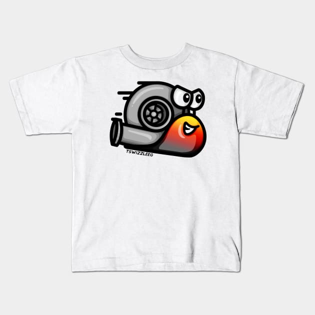 Turbo Snail - Volcano Kids T-Shirt by hoddynoddy